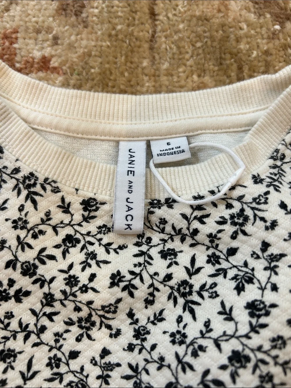 Janie and Jack floral sweatsuit